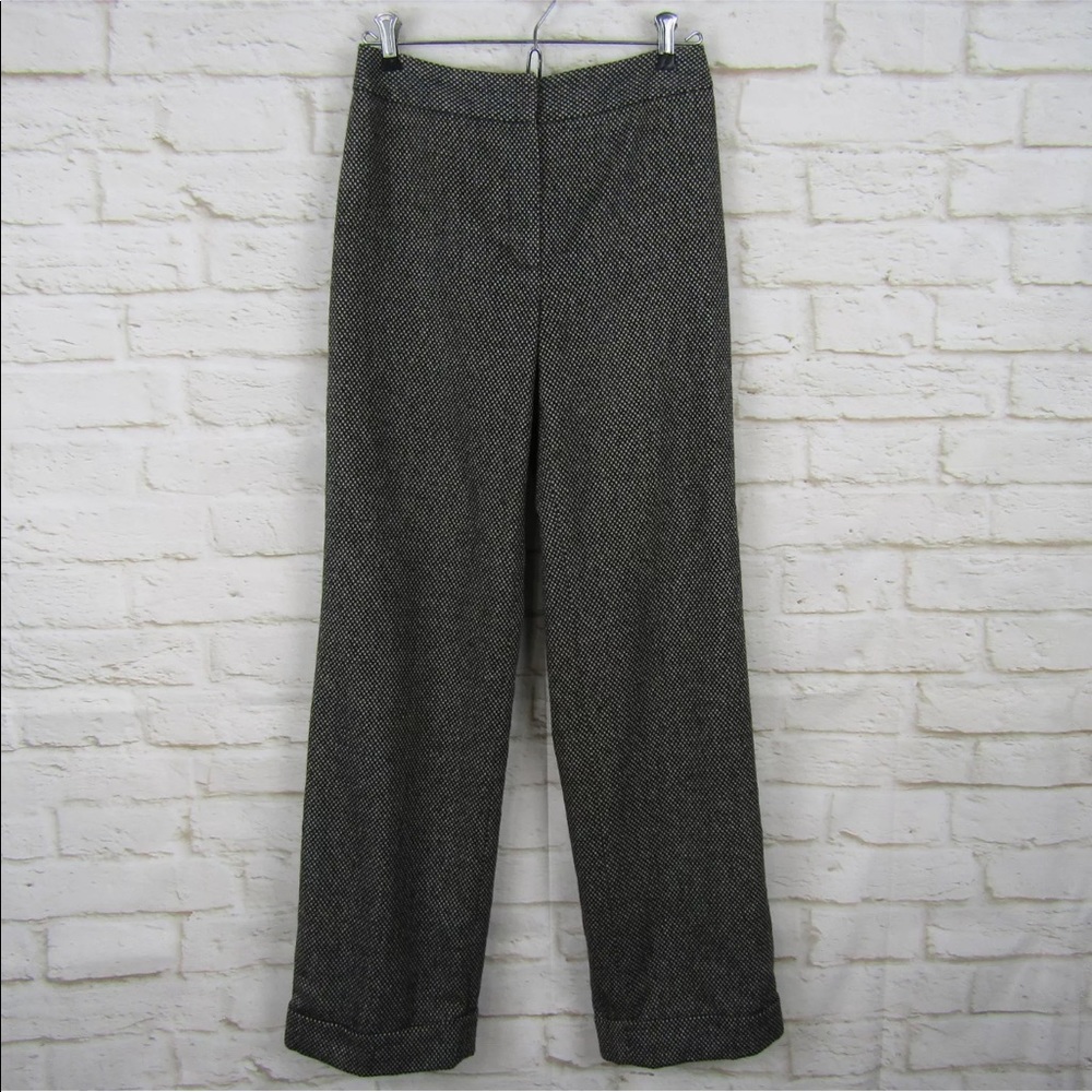 LOFT Wool Pants Black Trousers High Waist Pants 2
